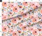 Peachy Pink Floral Roses Romantic Navy Mustard Gold Watercolor Blush Coral Custom Printed Fabric by Spoonflower Various Fabrics by the Yard or Fat Quarter